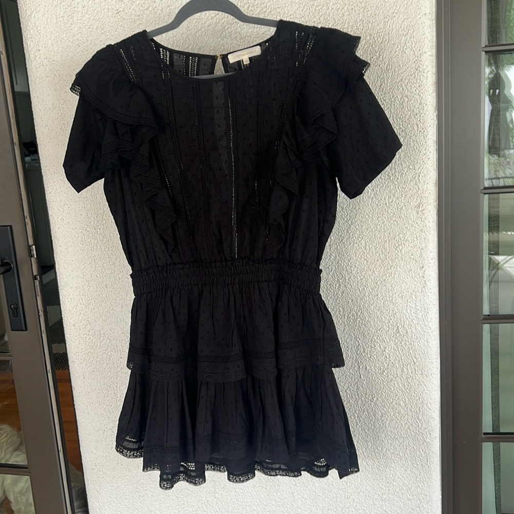 LoveShackFancy Black Stella dress (Large)